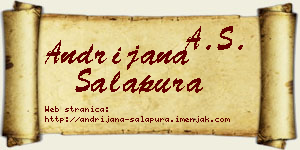 Andrijana Salapura vizit kartica